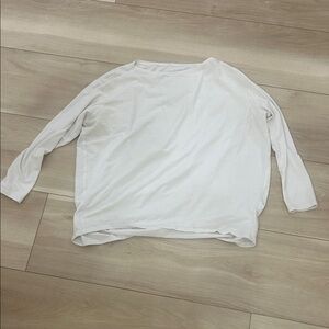 lululemon athletica White Long Sleeve back in action  Tee